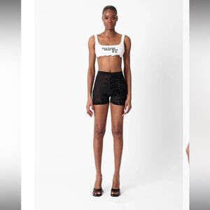 POSTER GIRL KNOCKOUT SHORTS BLACK ZEBRA PRINT